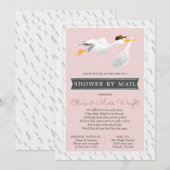 Baby shower over lange afstand per post kaart (Voorkant / Achterkant)