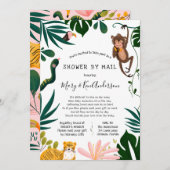 Baby shower over lange afstand per post kaart (Voorkant / Achterkant)