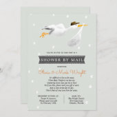 Baby shower over lange afstand per post kaart (Voorkant / Achterkant)