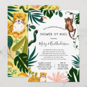 Baby shower over lange afstand per post kaart (Voorkant / Achterkant)