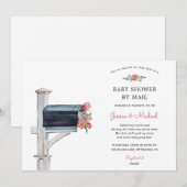 Baby shower over lange afstand per post kaart (Voorkant / Achterkant)