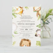 Baby shower over lange afstand per post kaart (Staand voorkant)