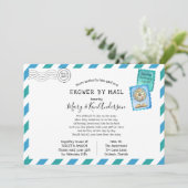 Baby shower over lange afstand per post kaart (Staand voorkant)