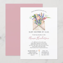 Baby shower over lange afstand per post kaart