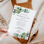 Baby shower over lange afstand per post kaart