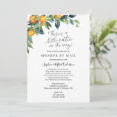 Baby shower over lange afstand per post kaart (Staand voorkant)