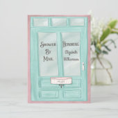 Baby shower over lange afstand per Waterverf e-mai Kaart (Staand voorkant)