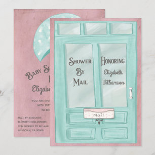 Baby shower over lange afstand per Waterverf e-mai Kaart