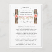 Baby shower over lange afstanden per postuitnodigi briefkaart (Voorkant)