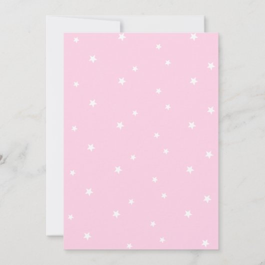 Baby shower over Moon Kaart (Achterkant)