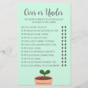 Baby shower over of onder vlieger flyer