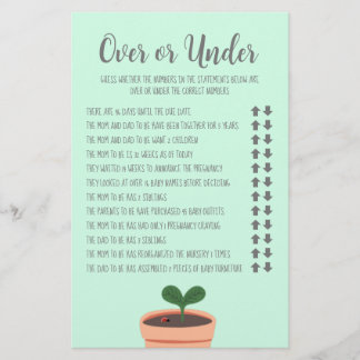 Baby shower over of onder vlieger flyer