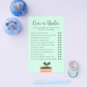 Baby shower over of onder vlieger flyer (Enkel)