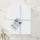 Baby shower over planetruimtthema Hartelijk dank Cadeaulabel (Met Touw)