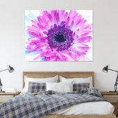 Baby shower paarse blauwe ventilator canvas afdruk (Insitu (Slaapkamer))
