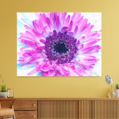 Baby shower paarse blauwe ventilator canvas afdruk (Insitu (Woonkamer))