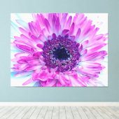 Baby shower paarse blauwe ventilator canvas afdruk (Insitu (Houten vloer))