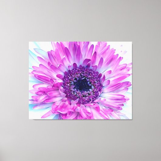 Baby shower paarse blauwe ventilator canvas afdruk (Voorkant)