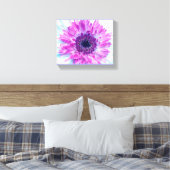 Baby shower paarse blauwe ventilator canvas afdruk (Insitu (Slaapkamer))