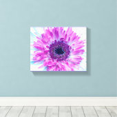 Baby shower paarse blauwe ventilator canvas afdruk (Insitu (Houten vloer))
