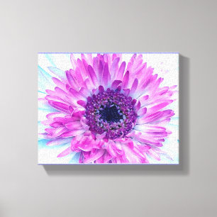 Baby shower paarse blauwe ventilator canvas afdruk