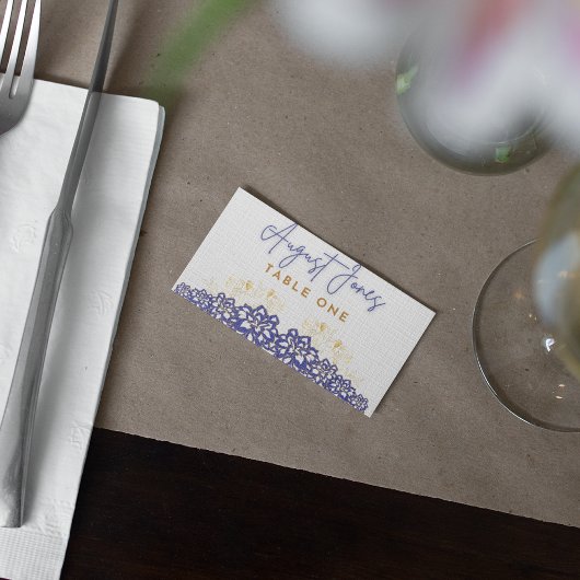 Baby shower Paarse bloemen Tafel Platte kaarten Notitiekaartje