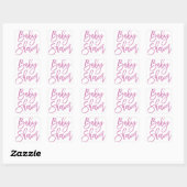 Baby shower Paarse Verhuur Sticker (Vel)