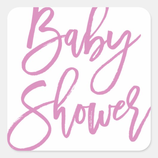 Baby shower Paarse Verhuur Sticker (Voorkant)