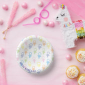 Baby shower Paci Baby Paper Bowl Papieren Kommen (Feest)