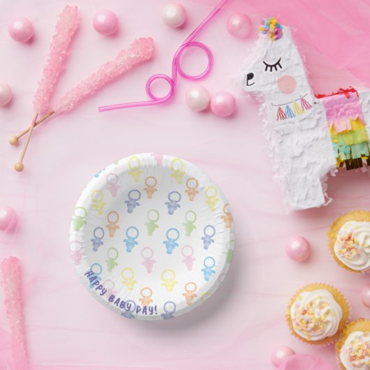 Baby shower Paci Baby Paper Bowl Papieren Kommen (Feest)