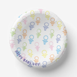 Baby shower Paci Baby Paper Bowl Papieren Kommen
