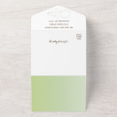 Baby shower, Paci Bunny All In One Uitnodiging (Buitenkant)