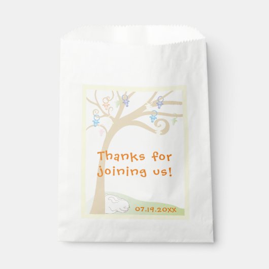 Baby shower, Paci Bunny Bedankzakje (Voorkant)