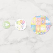 Baby shower Paci Bunny Confetti (Achterkanten)
