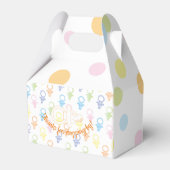 Baby shower Paci Bunny Gable Favor Box Bedankdoosjes (Voorkant Zijde)