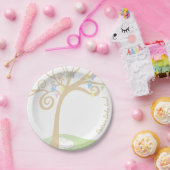 Baby shower Paci Bunny Papieren Bordje (Feest)