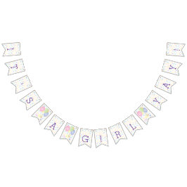 Baby shower Paci Bunny, Swallowtail Banner