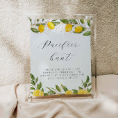 Baby shower-Pacifier van Bright Summer Lemon Poster