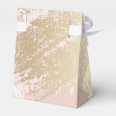 Baby shower palmboom laat roze wit goud bladeren bedankdoosjes (Achterkant)