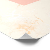 Baby shower pampas gras roos gouden blos welkom poster (Hoek)