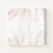 Baby shower Pampas Grass Tan Terracotta Guest Book Notitieboek (Achterkant)