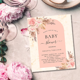 Baby shower pampas roos gouboho