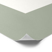 Baby shower pampas sage green chic elegant poster (Hoek)