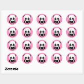 Baby shower Panda Het is een Girl Sticker (Vel)