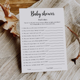 Baby Shower Papa Grappen Spel Printbaar,  Kaart