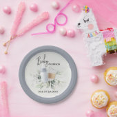 Baby shower Paper Borden Baby is koffiezetten Papieren Bordje (Feest)