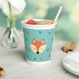 Baby Shower, Paper cup, Animales del Bosque Papieren Bekers