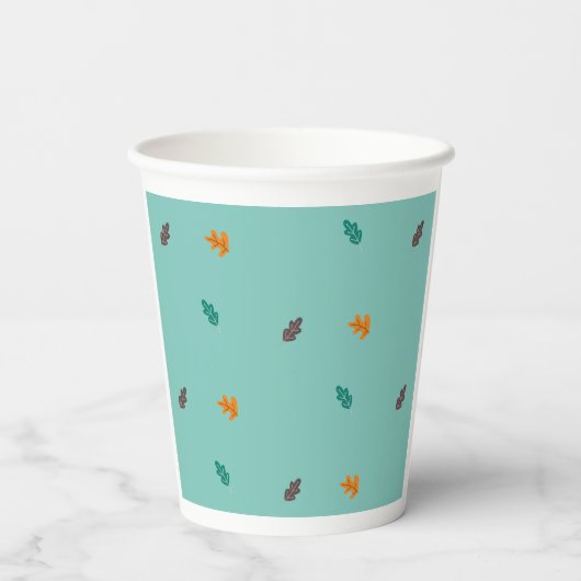 Baby Shower, Paper cup, Animales del Bosque Papieren Bekers (Achterkant)