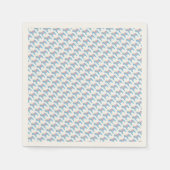 Baby shower Paper Napkins met Dala Horses Servet (Voorkant)