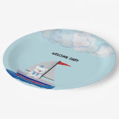 Baby Shower Paper Plates Papieren Bordje (Gekanteld)
